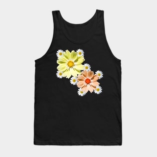 cosmosflower blossom daisy flower tendril daisies bloom Tank Top